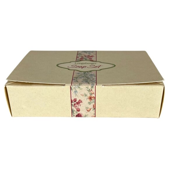 Longaberger 2001 Vintage Mothers Day Blossom Soap Set Floral Design Original Box - Picture 7 of 11